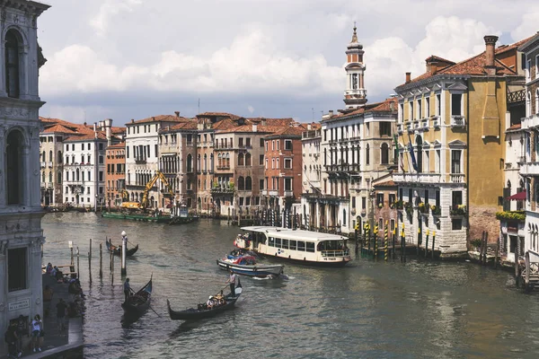 Venecia Italia Mayo 2018 Vista Sobre Famoso Gran Canal Entre — Foto de Stock