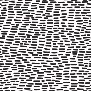 Elle çizilmiş doodle kontur satırlarının soyut Dikişsiz siyah-beyaz desen. İskandinav tasarım stili. Vektör Gösterim amacıyla Tekstil, arka planlar vb