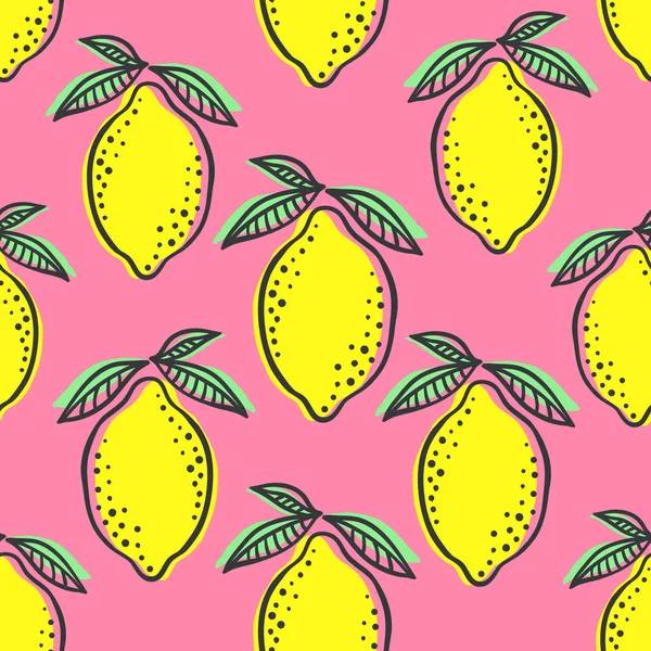 Fresh Lemon Lemons Pattern On Pink Stock Photo 1323597050  Shutterstock