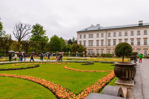 Salzburg Áustria Maio 2016 Jardim Salzburgo Áustria Quarta Maior Cidade — Fotografia de Stock