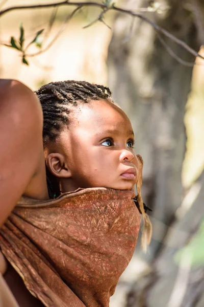 Wschód Windhoek Namibia Jan 2016 Niezidentyfikowany Bushman Małego Chłopca Bushman — Zdjęcie stockowe