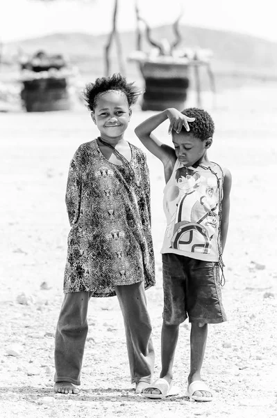 Windhoek Namibia Januari 2016 Oidentifierade Ovambo Barn Namibia Ovambo Den — Stockfoto