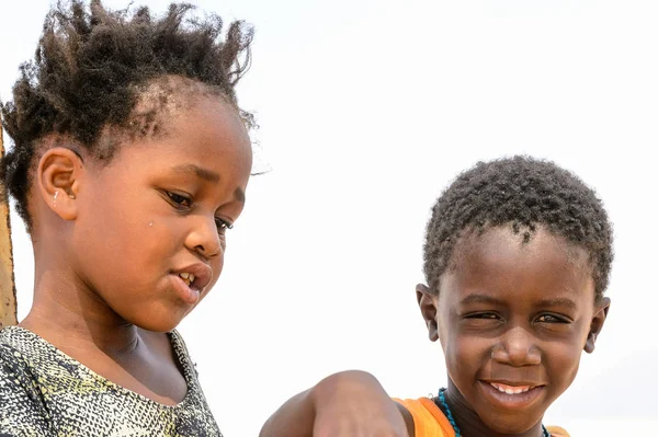 Windhoek Namíbia Jan 2016 Azonosítatlan Ovambo Gyermekek Namíbiában Ovambo Legnépszerűbb — Stock Fotó