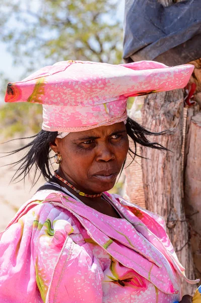 Kamanjab Namibia Jan 2016 Unidentified Herero Woman Namibia Were Estimated — Stock Photo, Image