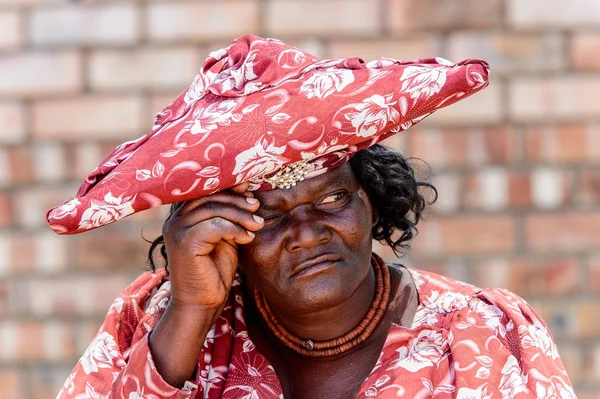 Kamanjab Namibia Ene 2016 Mujer Herero Identificada Namibia Estima Que —  Fotos de Stock