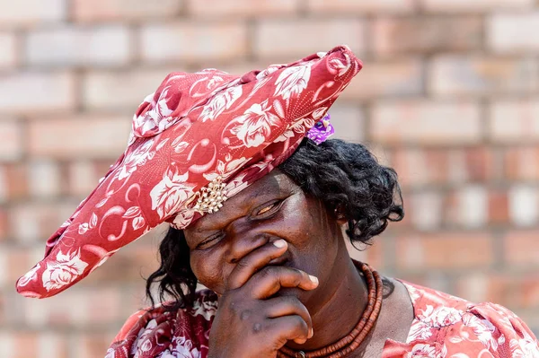 Kamanjab Namibia Ene 2016 Mujer Herero Identificada Namibia Estima Que —  Fotos de Stock