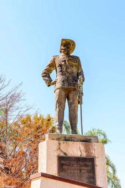 Windhoek, Namibya - 3 Ocak 2016: Windhoek Anıtı, Namibya. Windhoek Namibya'nın başkenti ve en büyük şehridir.