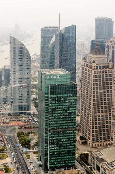 Šanghaj Čína Březen 2016 Pohled Šanghajské Budovy Východní Perlové Rozhlasové — Stock fotografie