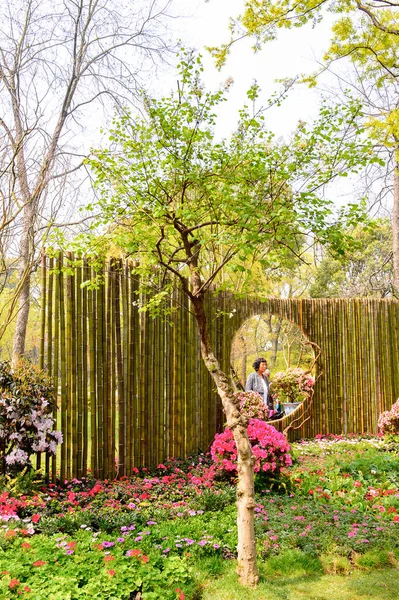 Suzhou, Çin - Nis 1, 2016: Mütevazı Yönetici Bahçesi, Suzhou bir Çin bahçesi, Unesco Dünya Mirası