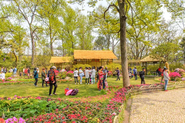 쑤저우 2016년 유네스코 문화유산으로 지정된 쑤저우의 정원인 겸손한 관리자의 정원에서 — 스톡 사진