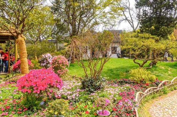 Suzhou China Apr 2016 Unidentified Tourists Humble Administrator Garden Chinese — Stock Photo, Image