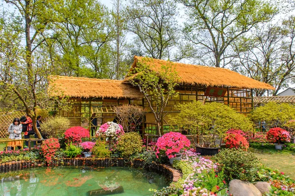 쑤저우 2016년 유네스코 문화유산으로 지정된 쑤저우의 정원인 겸손한 관리자의 정원에서 — 스톡 사진