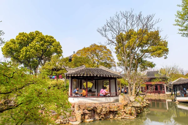 Suzhou China Abr 2016 Turistas Identificados Jardín Del Humilde Administrador —  Fotos de Stock