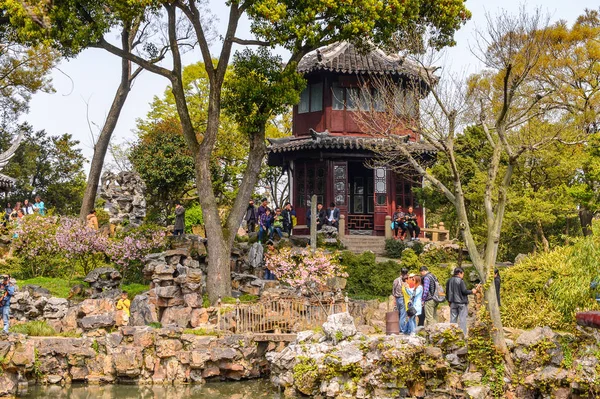 Suzhou Kína Április 2016 Jellege Szerény Administrator Garden Egy Kínai — Stock Fotó