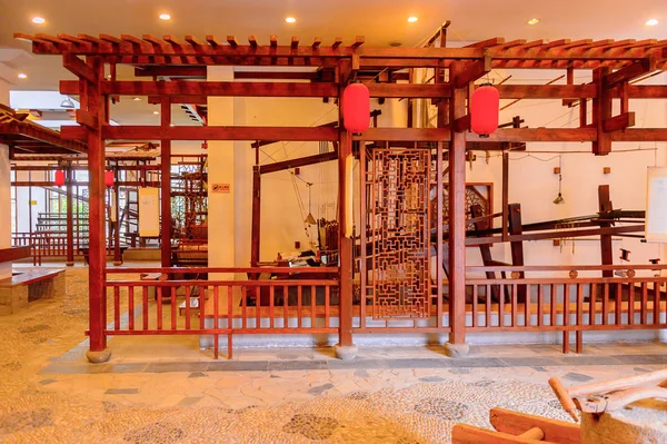 2016年4月1日 シルク博物館 中国蘇州のショップ 人気の観光地の一つ — ストック写真