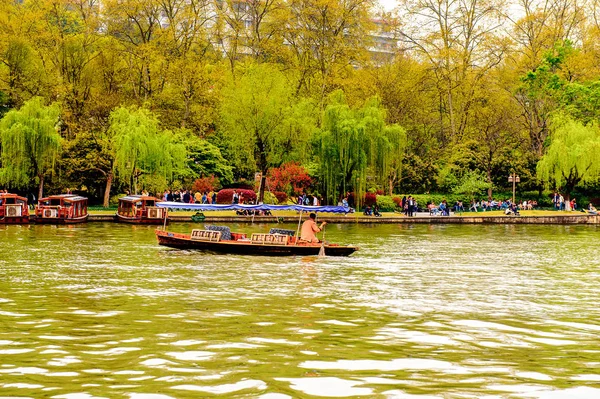Hangzhou China Abr 2016 Naturaleza Del Lago Oeste Lago Lago — Foto de Stock