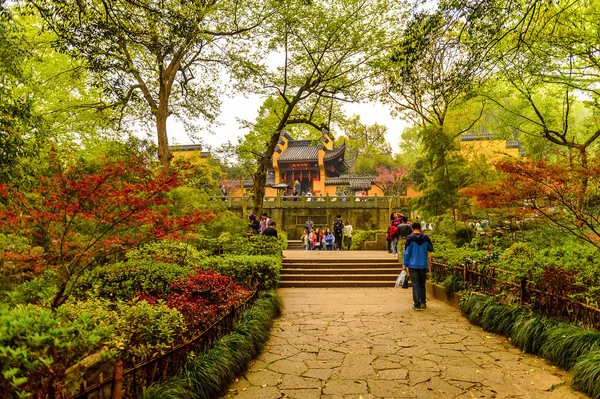 Hangzhou Čína Duben 2016 Komplex Lingyin Chrám Chrám Ústupu Duše — Stock fotografie