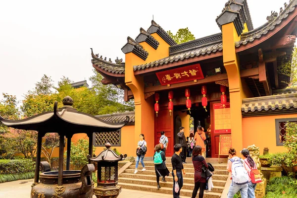 Hangzhou China April 2016 Lingyin Tempel Tempel Des Rückzugs Der — Stockfoto
