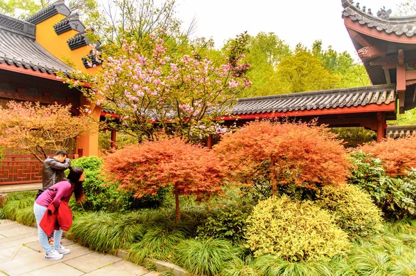 Hangzhou China Apr 2016 Lingyin Temple Templo Retiro Alma Complexo — Fotografia de Stock