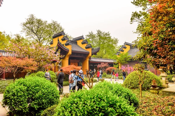 Hangzhou Chiny Kwietnia 2016 Jeden Pagody Buddy Świątyni Lingyin Temple — Zdjęcie stockowe