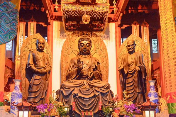 Hangzhou China Abr 2016 Estatua Buda Una Las Pagodas Buda — Foto de Stock