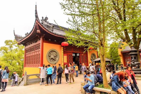 Hangzhou Čína Duben 2016 Jeden Buddhova Pagod Komplexu Lingyin Chrám — Stock fotografie