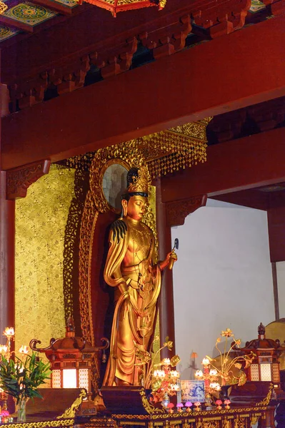 Hangzhou China Apr 2016 Buddha Statue One Buddha Pagodas Lingyin — Stock Photo, Image