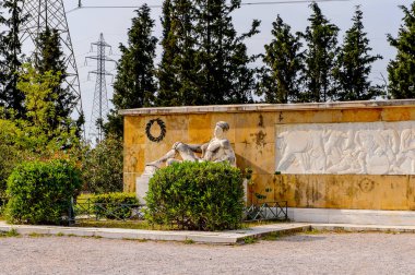 Thermopylae, Yunanistan - 22 Nisan 2016: 300 spartalının anısına, Thermopylae, Yunanistan.