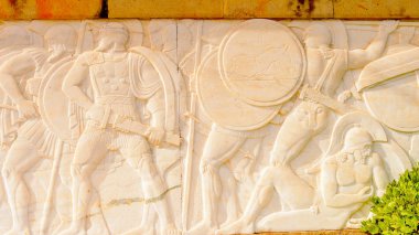 Thermopylae, Yunanistan - 22 Nisan 2016: 300 spartalının anısına, Thermopylae, Yunanistan.