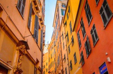 Cenova, İtalya - 4 Mayıs 2016: Cenova'nın Mimarisi, İtalya. Cenova, Liguria'nın başkenti ve İtalya'nın altıncı büyük şehridir.