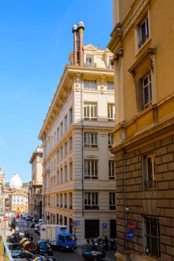 Cenova, İtalya - 4 Mayıs 2016: Cenova'nın Mimarisi, İtalya. Cenova, Liguria'nın başkenti ve İtalya'nın altıncı büyük şehridir.