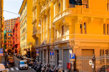 Cenova, İtalya - 4 Mayıs 2016: Cenova'nın Mimarisi, İtalya. Cenova, Liguria'nın başkenti ve İtalya'nın altıncı büyük şehridir.