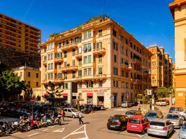 Cenova, İtalya - 4 Mayıs 2016: Cenova'nın Mimarisi, İtalya. Cenova, Liguria'nın başkenti ve İtalya'nın altıncı büyük şehridir.