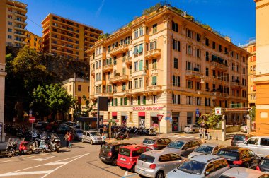 Cenova, İtalya - 4 Mayıs 2016: Cenova'nın Mimarisi, İtalya. Cenova, Liguria'nın başkenti ve İtalya'nın altıncı büyük şehridir.