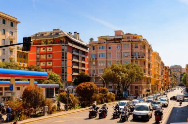 Cenova, İtalya - 4 Mayıs 2016: Cenova'nın Mimarisi, İtalya. Cenova, Liguria'nın başkenti ve İtalya'nın altıncı büyük şehridir.