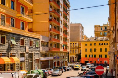 Cenova, İtalya - 4 Mayıs 2016: Cenova'nın Mimarisi, İtalya. Cenova, Liguria'nın başkenti ve İtalya'nın altıncı büyük şehridir.