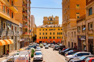 Cenova, İtalya - 4 Mayıs 2016: Cenova'nın Mimarisi, İtalya. Cenova, Liguria'nın başkenti ve İtalya'nın altıncı büyük şehridir.