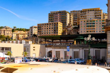 Cenova, İtalya - 4 Mayıs 2016: Cenova'nın Mimarisi, İtalya. Cenova, Liguria'nın başkenti ve İtalya'nın altıncı büyük şehridir.