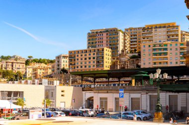 Cenova, İtalya - 4 Mayıs 2016: Cenova'nın Mimarisi, İtalya. Cenova, Liguria'nın başkenti ve İtalya'nın altıncı büyük şehridir.