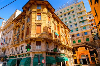 Cenova, İtalya - 4 Mayıs 2016: Cenova'nın Mimarisi, İtalya. Cenova, Liguria'nın başkenti ve İtalya'nın altıncı büyük şehridir.