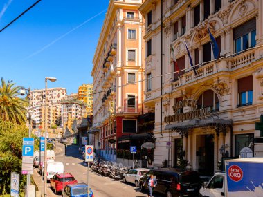 Cenova, İtalya - 4 Mayıs 2016: Cenova'nın Mimarisi, İtalya. Cenova, Liguria'nın başkenti ve İtalya'nın altıncı büyük şehridir.