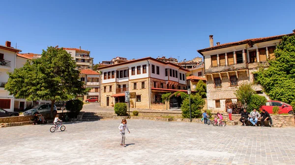 Kastoria Yunanistan Nisan 2016 Kastoria Nın Merkez Meydanı Batı Makedonya — Stok fotoğraf