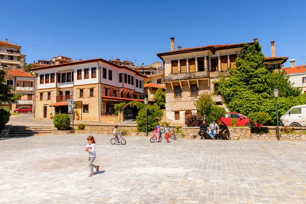 Kastoria Yunanistan Nisan 2016 Kastoria Nın Merkez Meydanı Batı Makedonya — Stok fotoğraf