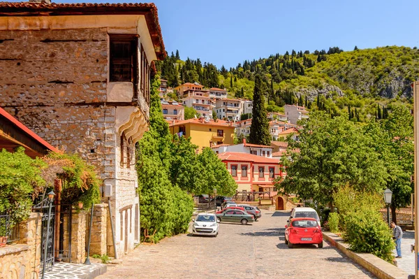 Kastoria Yunanistan Nisan 2016 Kastoria Mimarisi Batı Makedonya Yunanistan Şehir — Stok fotoğraf