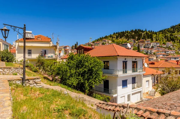 Kastoria Yunanistan Nisan 2016 Kastoria Mimarisi Batı Makedonya Yunanistan Şehir — Stok fotoğraf