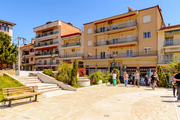 Kastoria Grecia Abr 2016 Arquitectura Kastoria Macedonia Occidental Grecia Ciudad — Foto de Stock