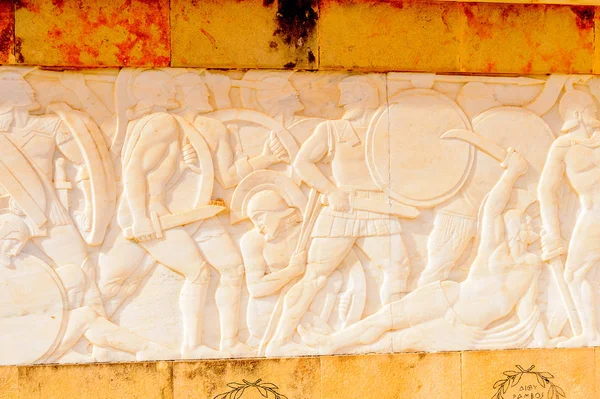 Thermopylae, Yunanistan - 22 Nisan 2016: 300 spartalının anısına, Thermopylae, Yunanistan.