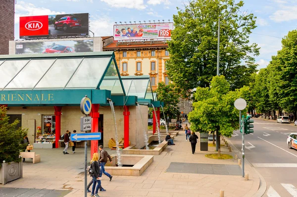 Mailand Italien Mai 2014 Malpensa Express Station Milan Die Hauptstadt — Stockfoto