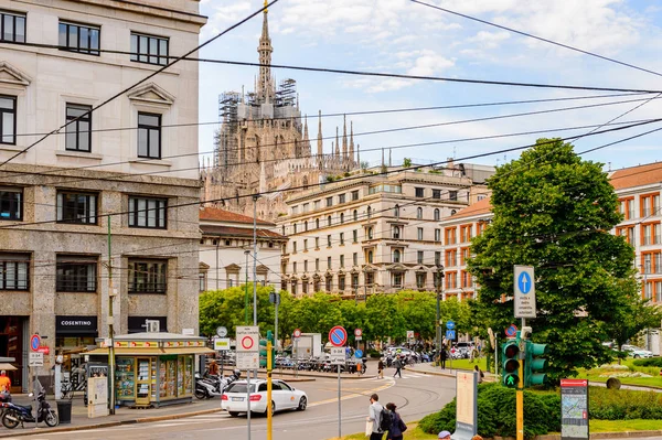 Milão Itália Maio 2014 Arquitetura Centro Milão Capital Lombardia Itália — Fotografia de Stock