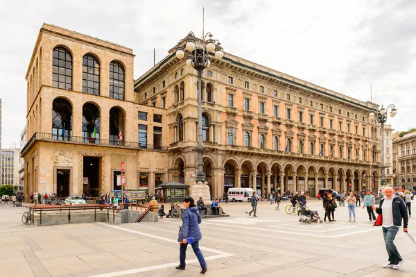 Milão Itália Maio 2016 Piazza Duomo Milano Cúpula Milão Milão — Fotografia de Stock